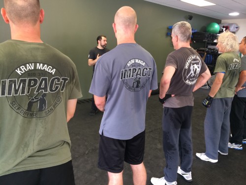 Krav Maga Student Line up